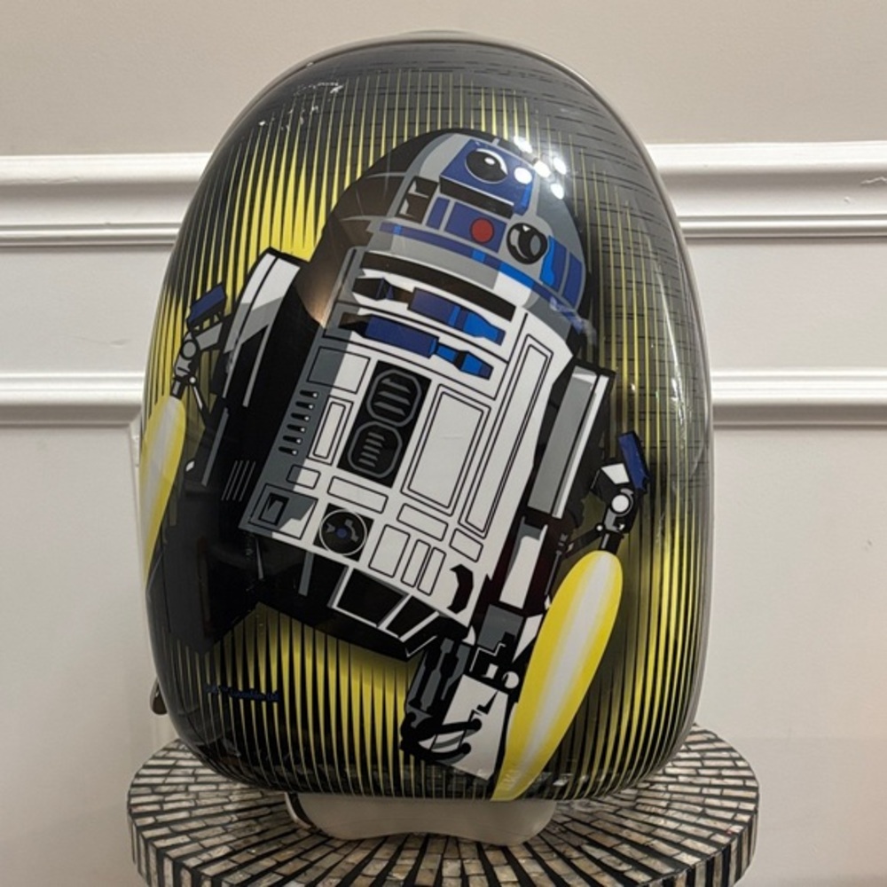 American Tourister Star Wars r2d2 Royal Blue Spinner hard Luggage